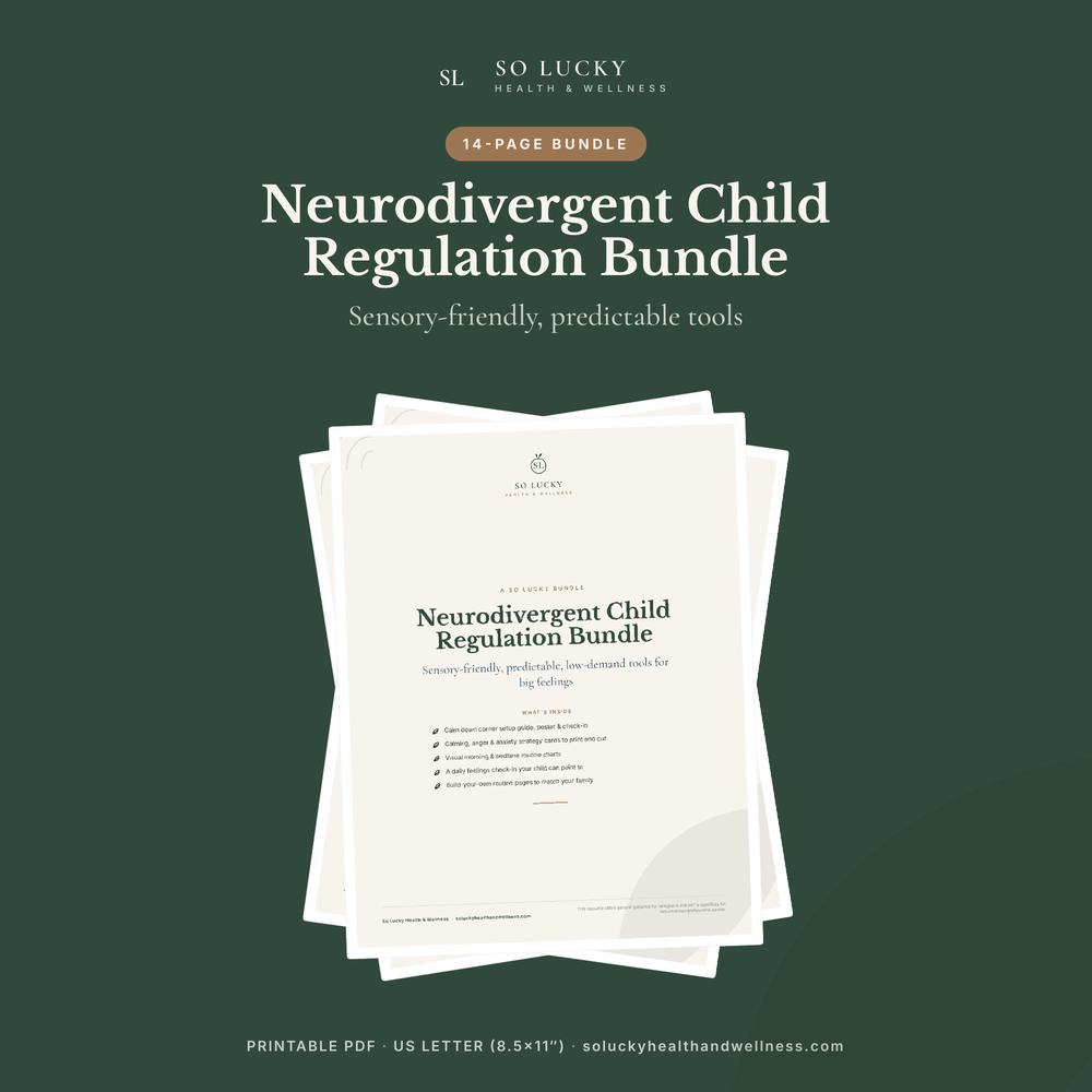 Neurodivergent Child Regulation Bundle