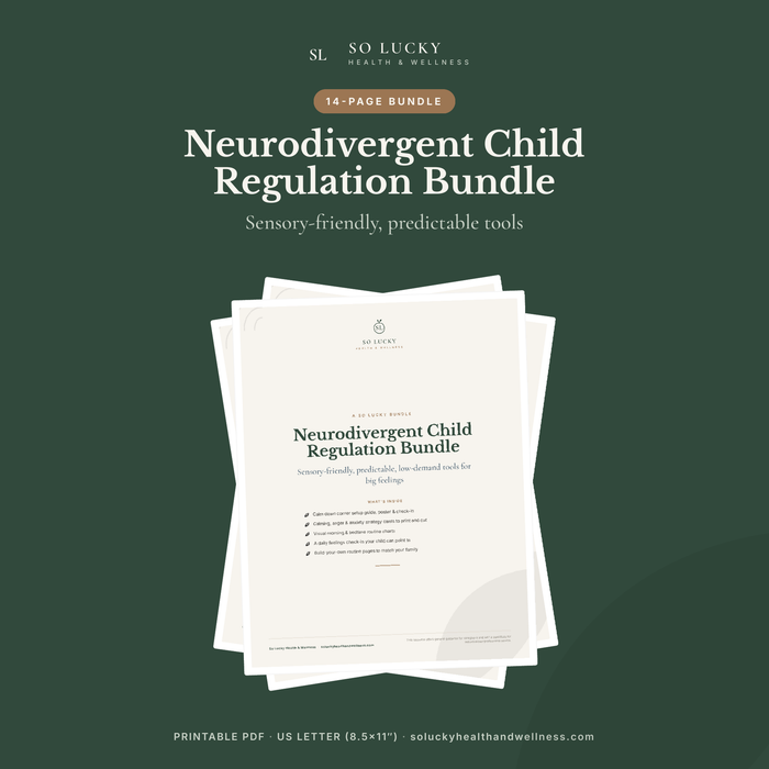 Neurodivergent Child Regulation Bundle